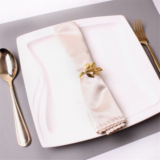 4Pcs/Lot Hotel Ring Napkin Buckle Wedding Party Gold #8