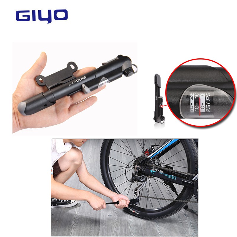 bicycle pump with gauge