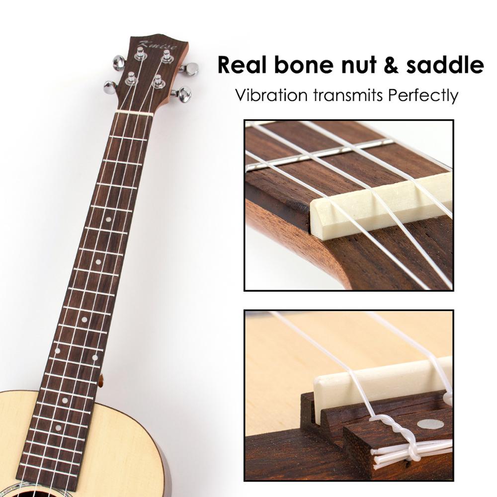 Okoume Top Back Side Baritone Ukulele 30 Inch Ukelele Uke 4 String Guitar With Ukele Picks Strap Tuner G-C-E-A String 