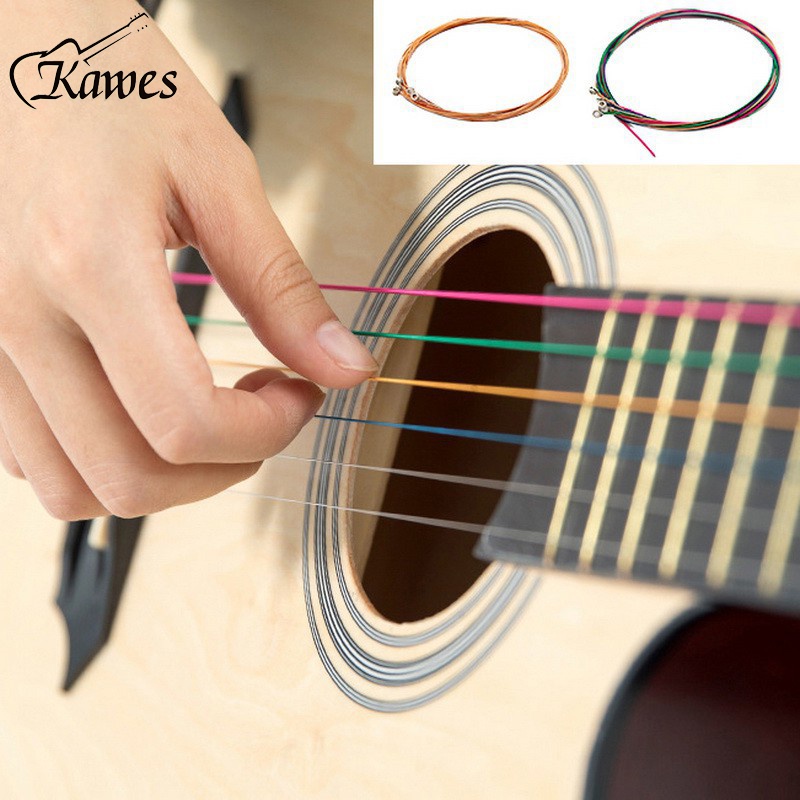 KAWES 6Pcs/Set Acoustic Guitar String Set Phosphor Bronze Musical