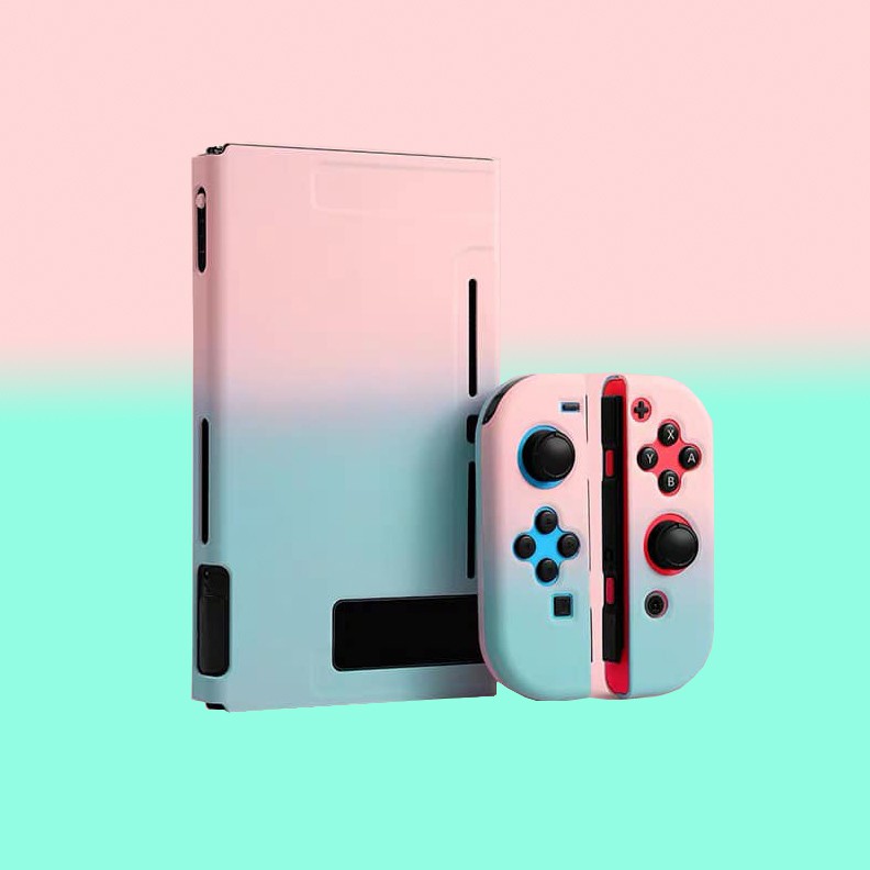 nintendo switch green and pink