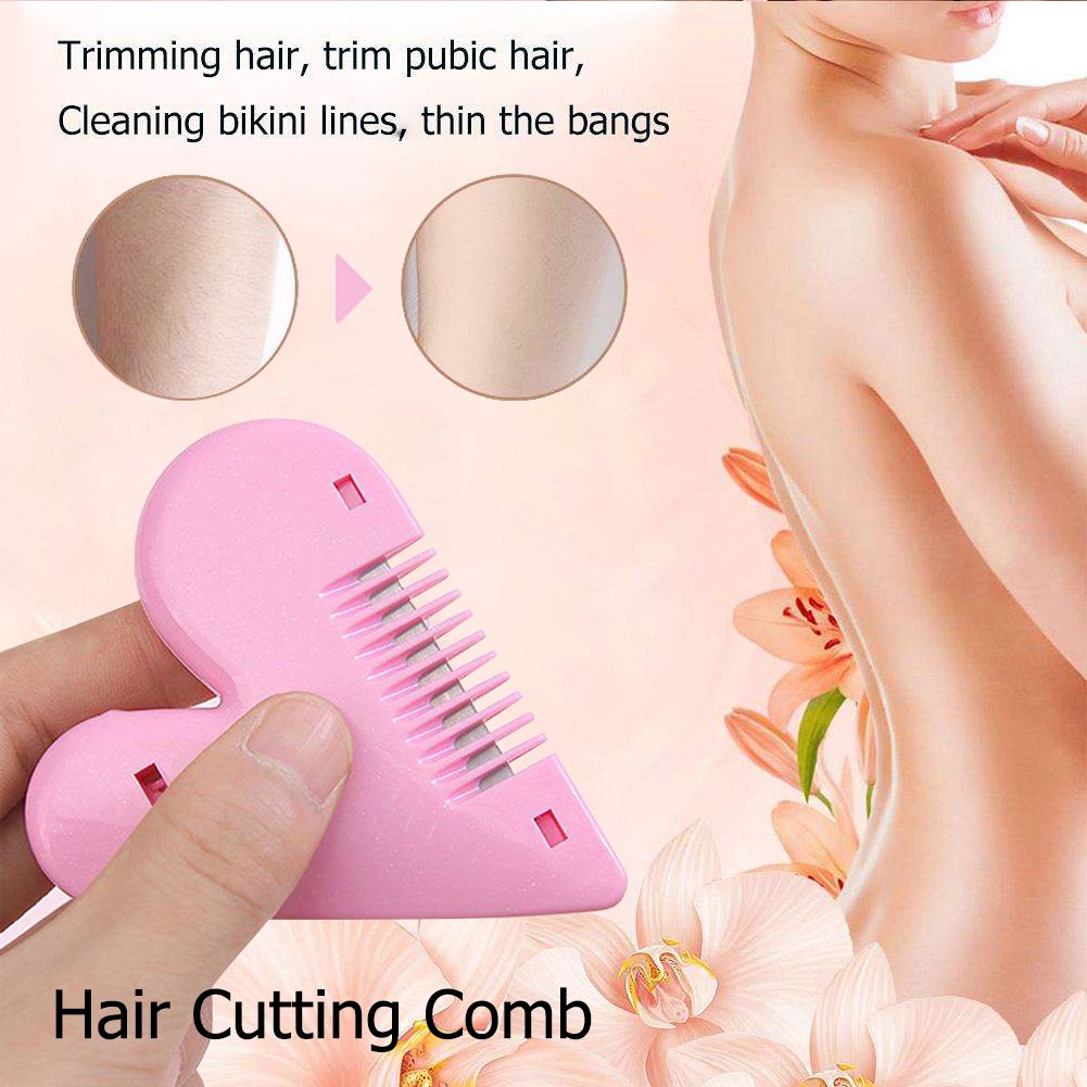 Hair Trimmer Heart Shape Thinning Hair Cutting Comb Pubic Hair Trimming  Tools | Shopee Philippines