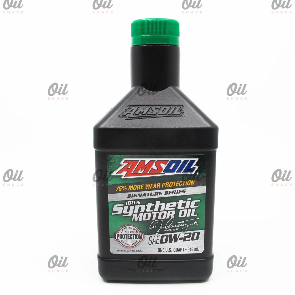 Amsoil 0w20 signature series engine oil fully synthetic 1 quart