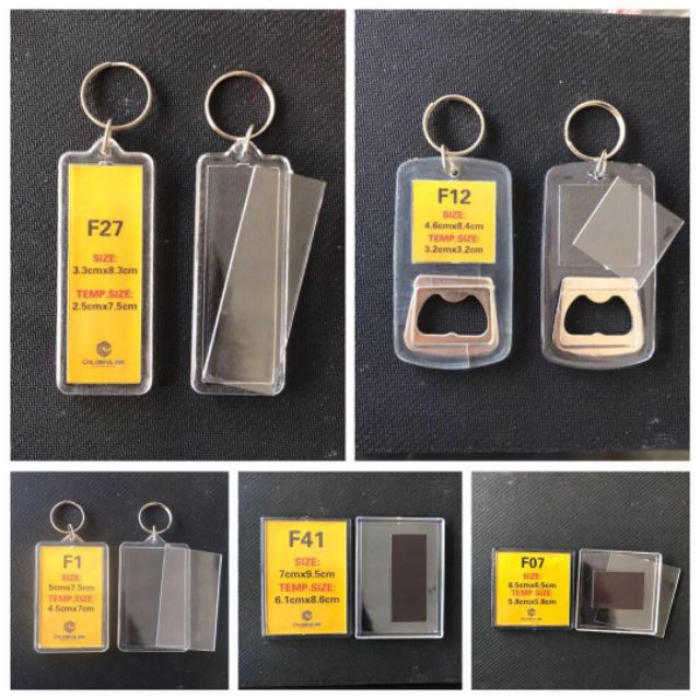 Photo Insert Acrylic Keychain for giveaways Shopee Philippines