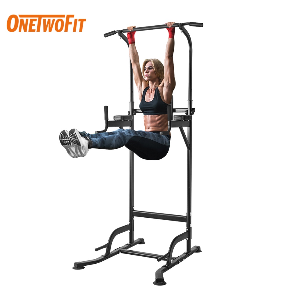 Pull Up Bar Station MultiFunction Adjustable Height Power