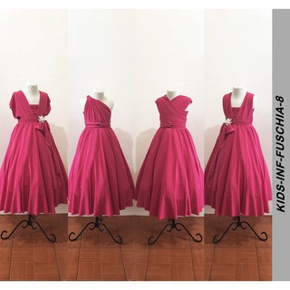 fuschia pink infinity dress