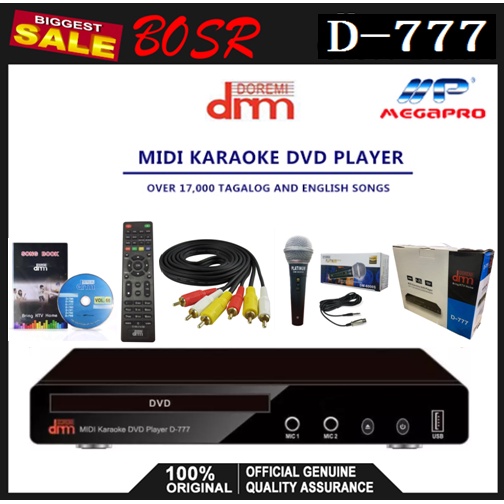 D777 Doremi Midi Karaoke DVD Player w/ Over 17,000 Tagalong Shopee