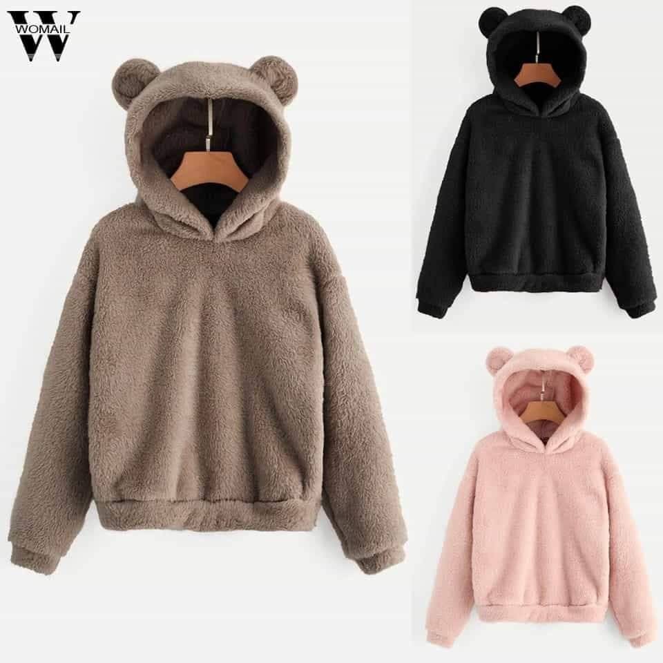 cute bear hoodie