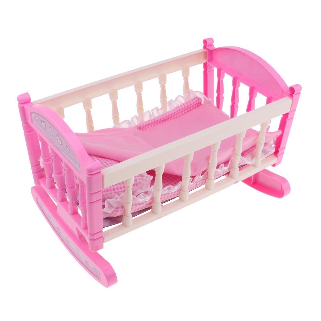 plastic baby doll crib