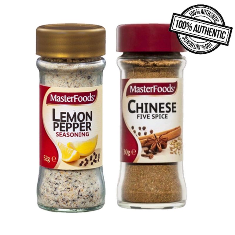MasterFoods Lemon Pepper 52g / Chinese Five Spices 30g Shopee Philippines