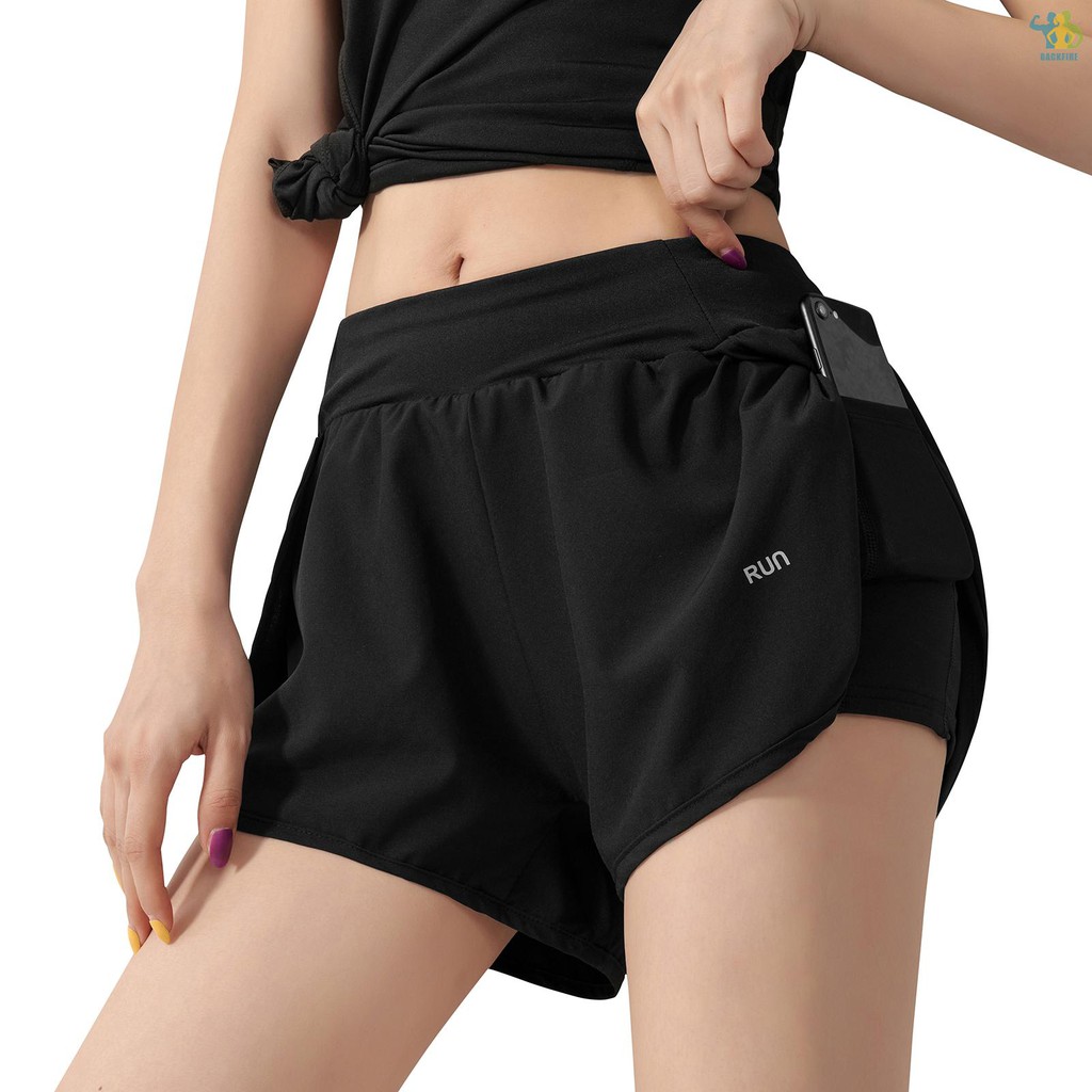 2 in 1 shorts phone pocket