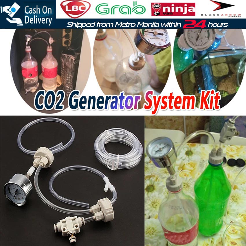 Carbon Dioxide Generator Kit Aquarium DIY CO2 Generator with Solenoid