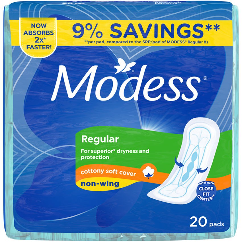 Modess Cottony Soft NonWing Sanitary Napkins 20s Shopee Philippines