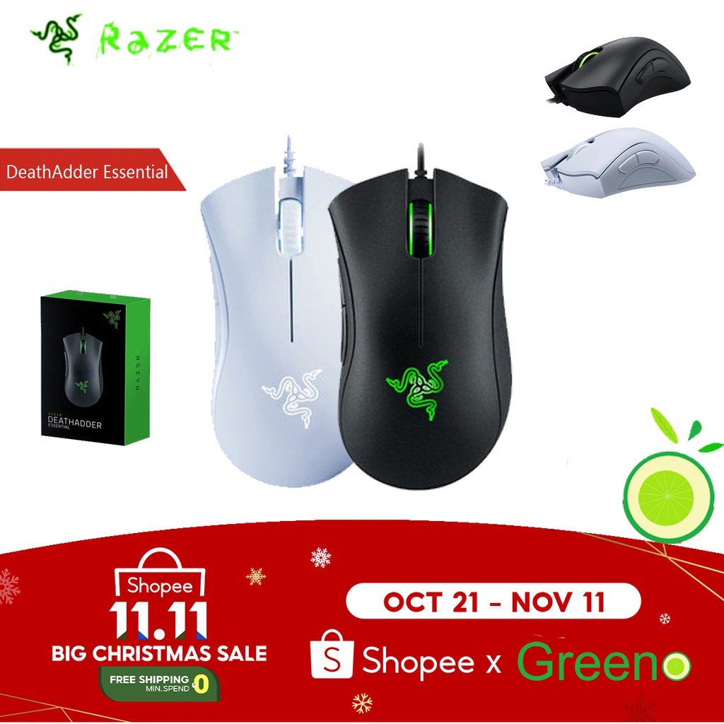 Razer DeathAdder Essential mouse wired gaming 6400DPI optical sensor mouse Shopee Philippines