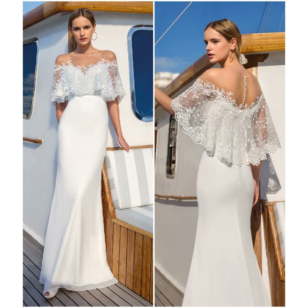 off shoulder maxi dress white