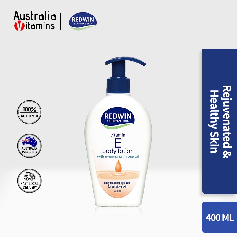 Redwin Body Lotion With Vitamin E And Evening Primrose Oil 400ml Pump