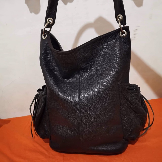 Preloved Original Antonello Serio Leather Bag Shopee Philippines