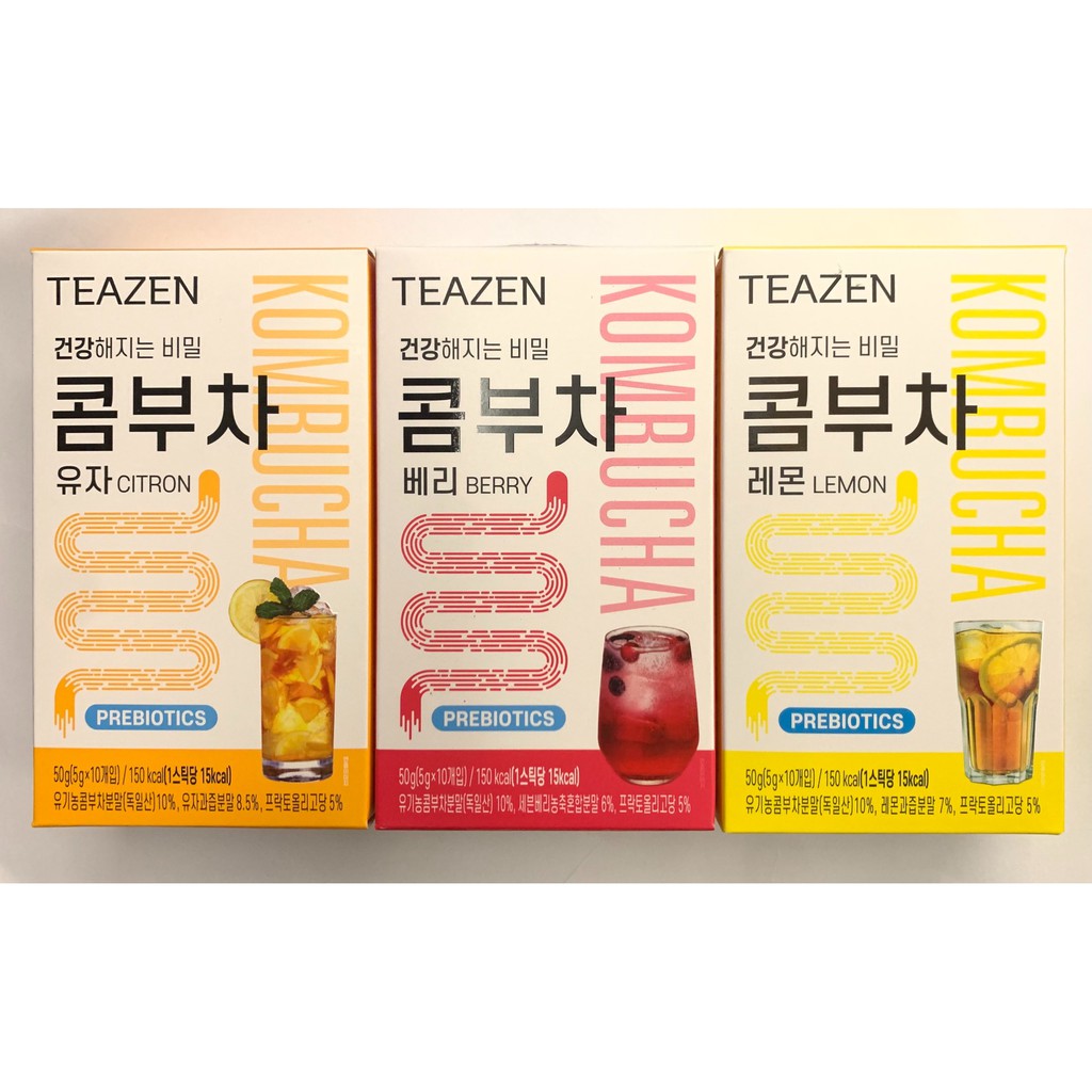 Teazen Kombucha Citron/Berry/Lemon 5gx10pcs | Shopee Philippines