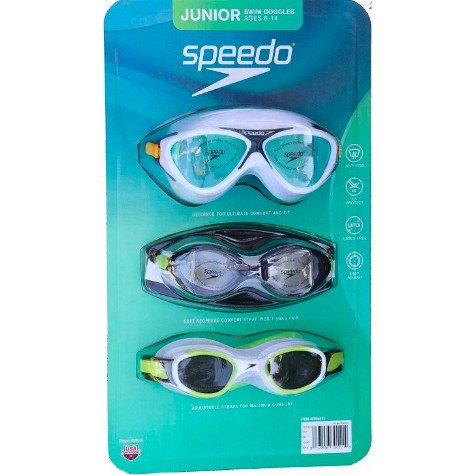 speedo junior swim goggles 3 pack
