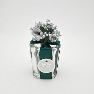 24 pcs Emerald Green (Silver Accent) Decorated Shotglass Souvenirs Giveaways Wedding Favors