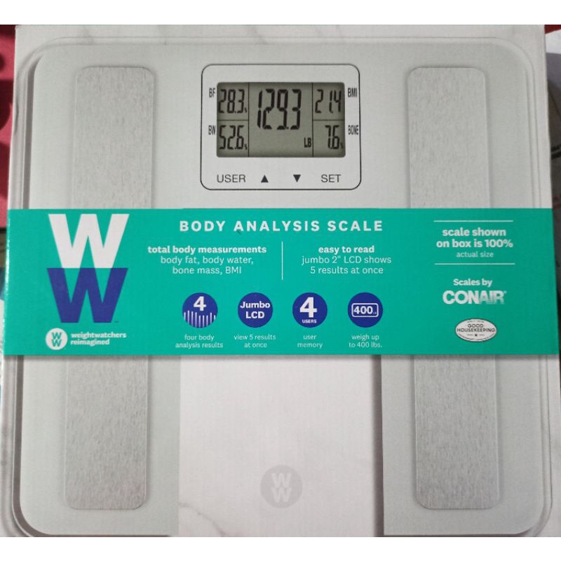 WEIGHT WATCHERS Body Analysis Scale Shopee Philippines