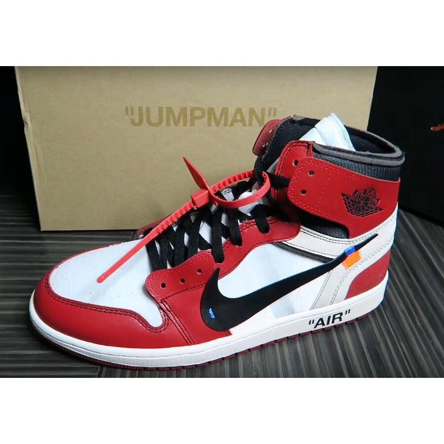 white and red jordan 1s