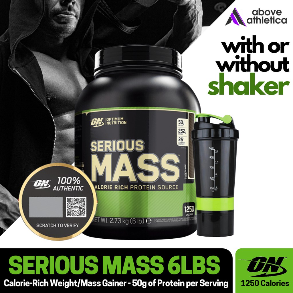 Optimum Nutrition Serious Mass 6lbs Mass Gainer Whey Protein Weight Gainer Shopee Philippines 9778