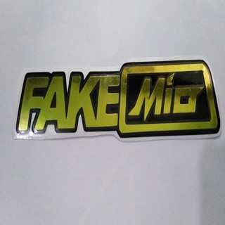 Fake Mio Vinyl Sticker Black Gold Shopee Philippines