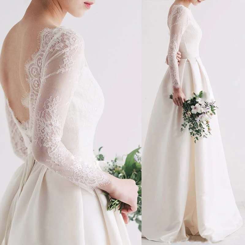 simple wedding gown design