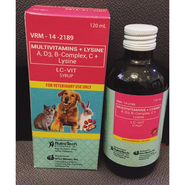 LC Vit Syrup multivitamin supplement for dogs and cats Shopee Philippines