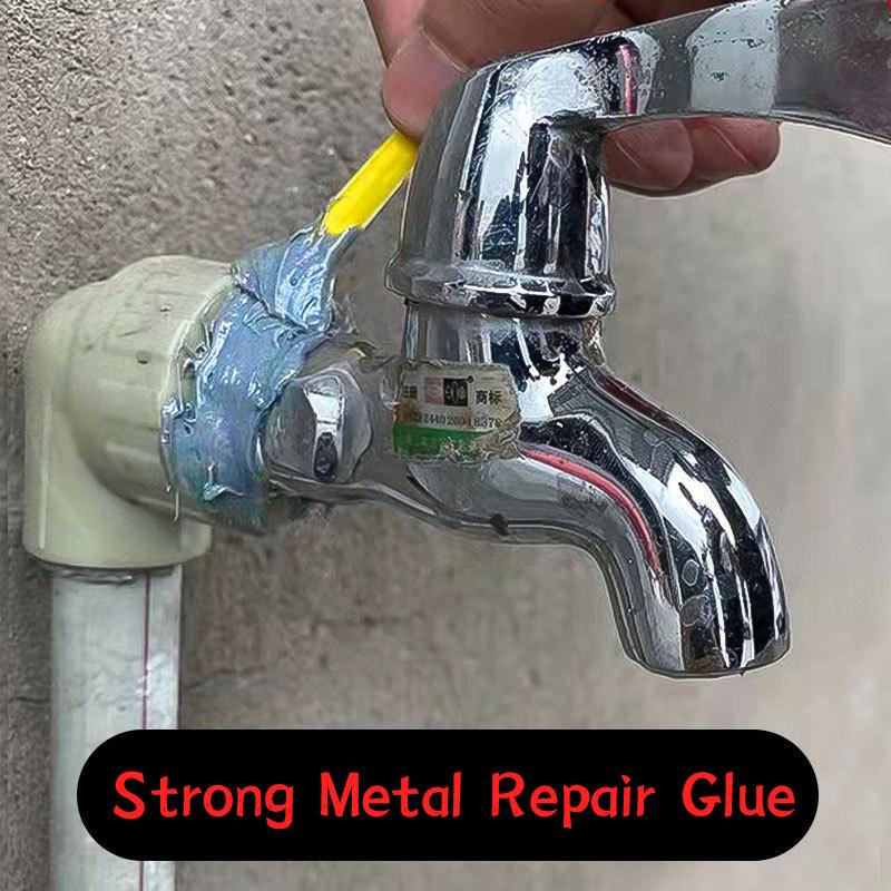 2PCs/set Industrial Repair Paste Glue Heat Resistance Cold Weld Metal Repair Paste A&B Adhesive Gel Casting Agent Tools