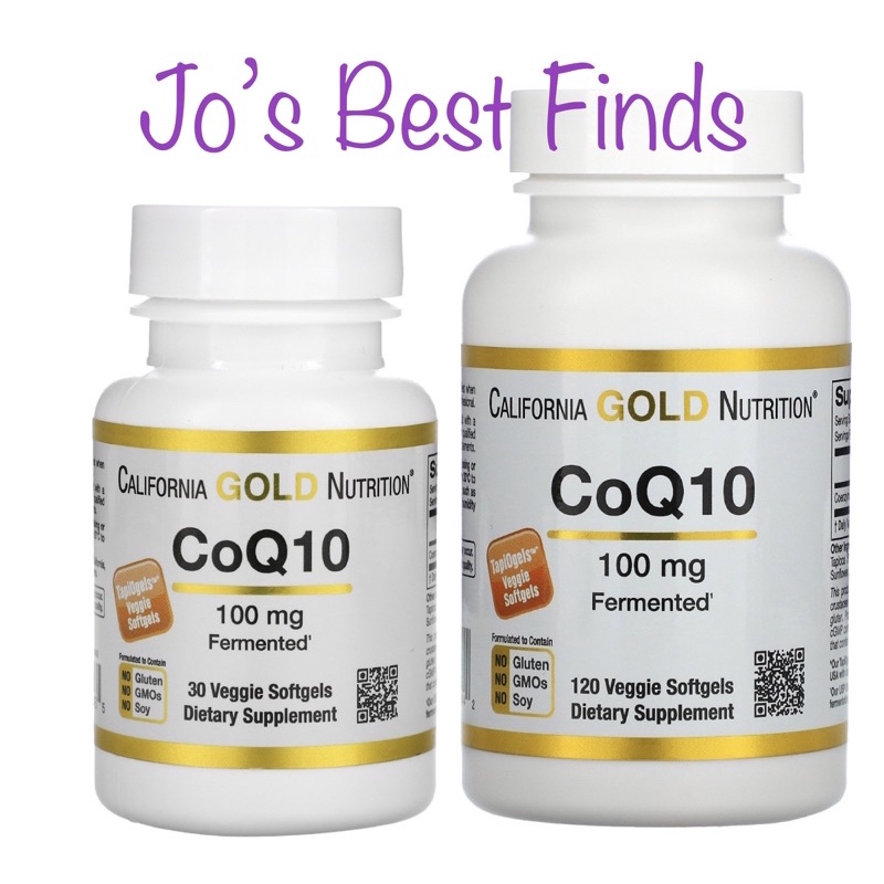 California Gold Nutrition CoQ10 100mg, 30 & 120 Veggie Softgels ...