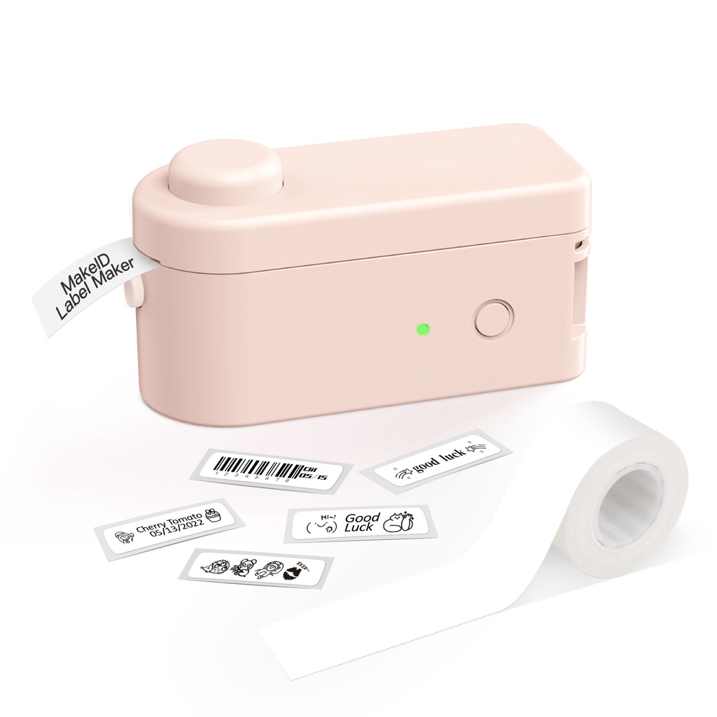MakeID Label Maker with Tape Portable Bluetooth Label Printer L1 Easy