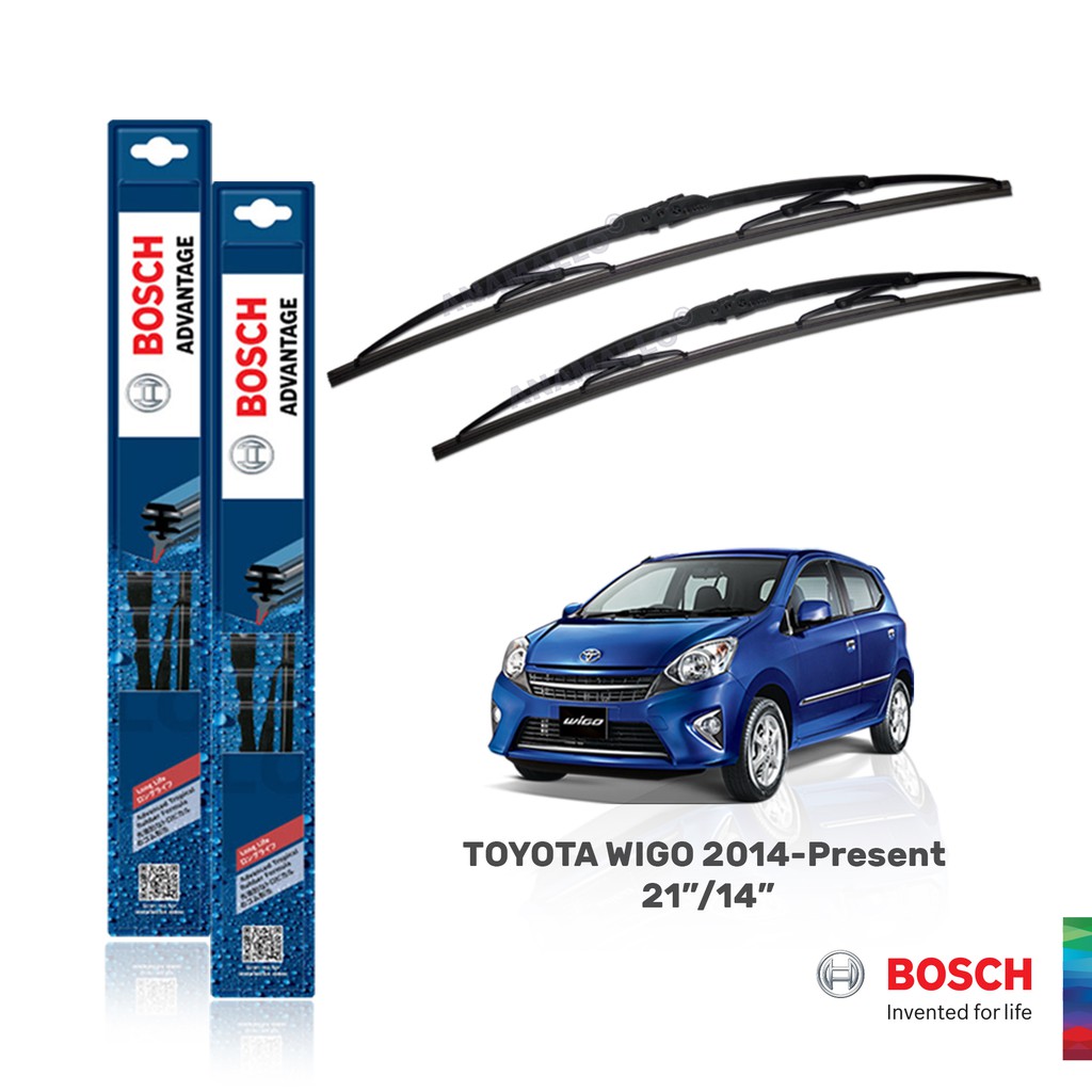 BOSCH ADVANTAGE WIPER SET FOR TOYOTA WIGO 2014-PRESENT (21