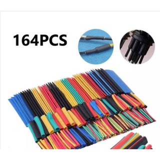 328pcs 164pcs Polyolefin Heat Shrink Tube Wrap Wire Cable Insulated Sleeving Tubing Set #4