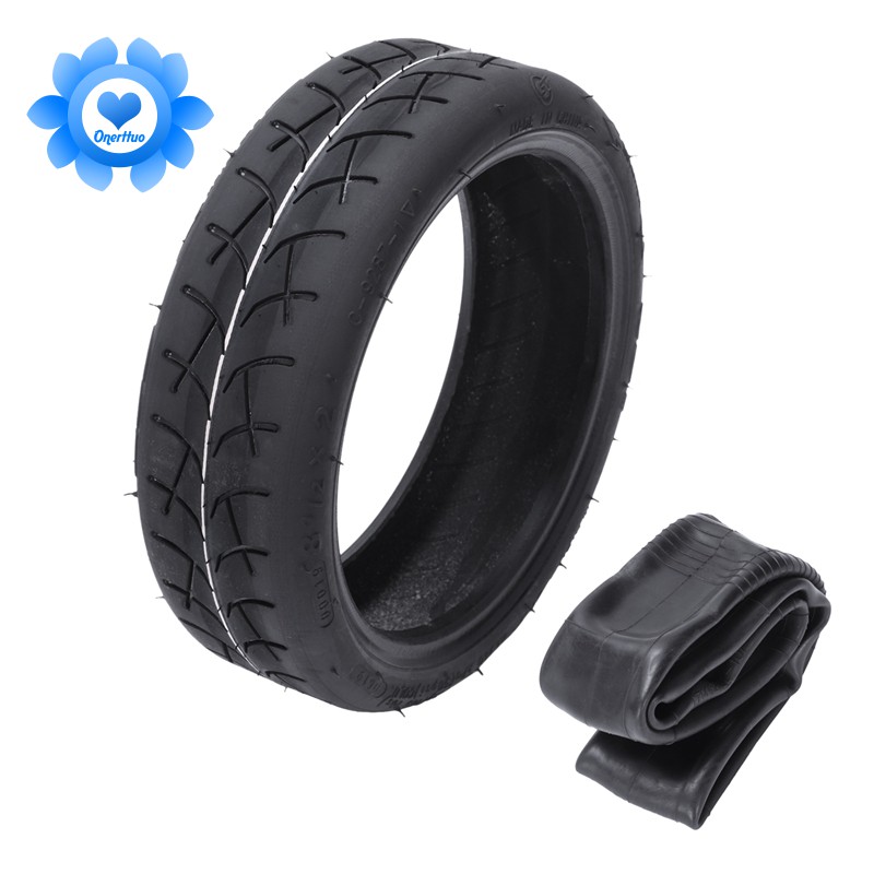 8 1/2x2 Compatible with 8.5 Inch Xiaomi Scooter Tires Non-Slip and Explosion-Proof Off-Road Tubeless Tires 50/75-6.1 JUNHAO Electric Scooter Tires 