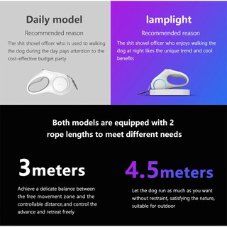 PetKit PREMIUM Pet Dog LED Retractable Collar Leash Harness with Lock and Release Mechanism #3