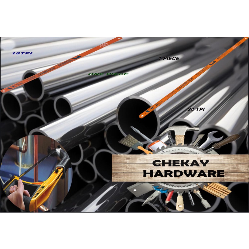 SANDFLEX HACKSAW BLADE 18 TPI/8D & 24 TPI/10D (12"/300MM) Shopee