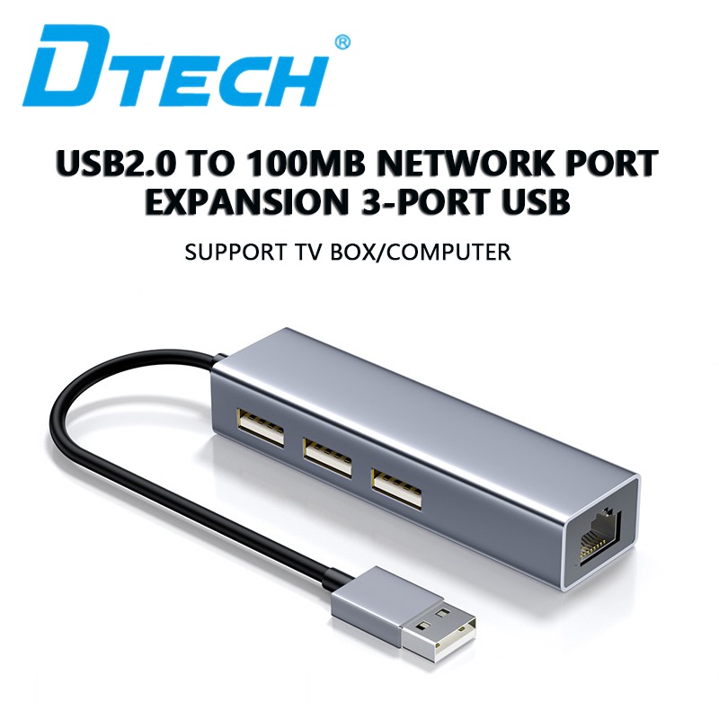 USB To Network Port Cable Adapter 100mw Wired Card RJ45 Converter ...