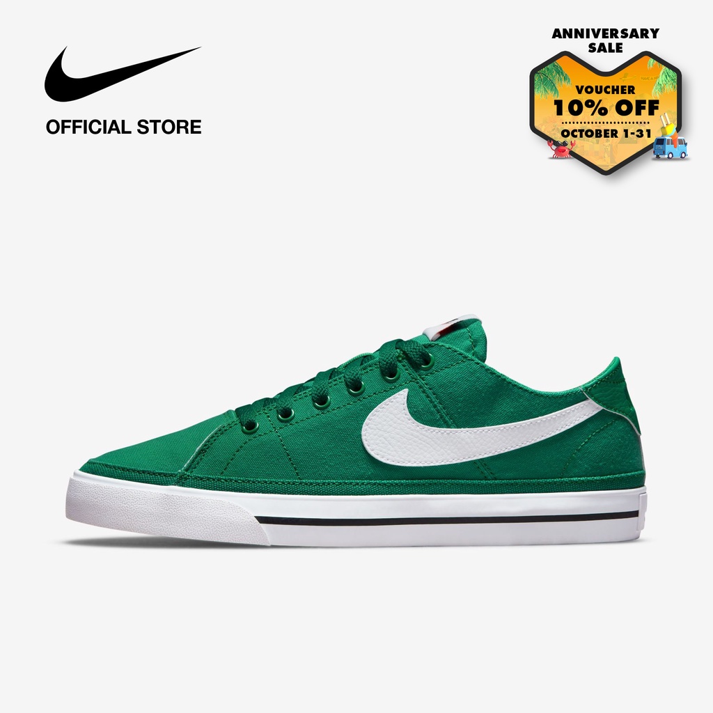 green nike canvas shoes