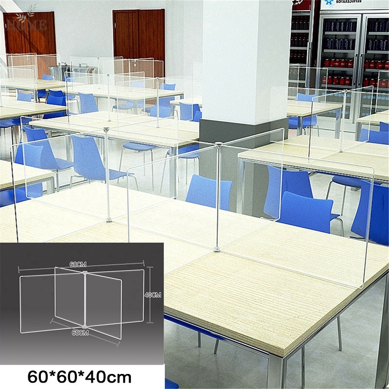 1PCS AntiSpray Isolating Board School Office Desk Table Divider