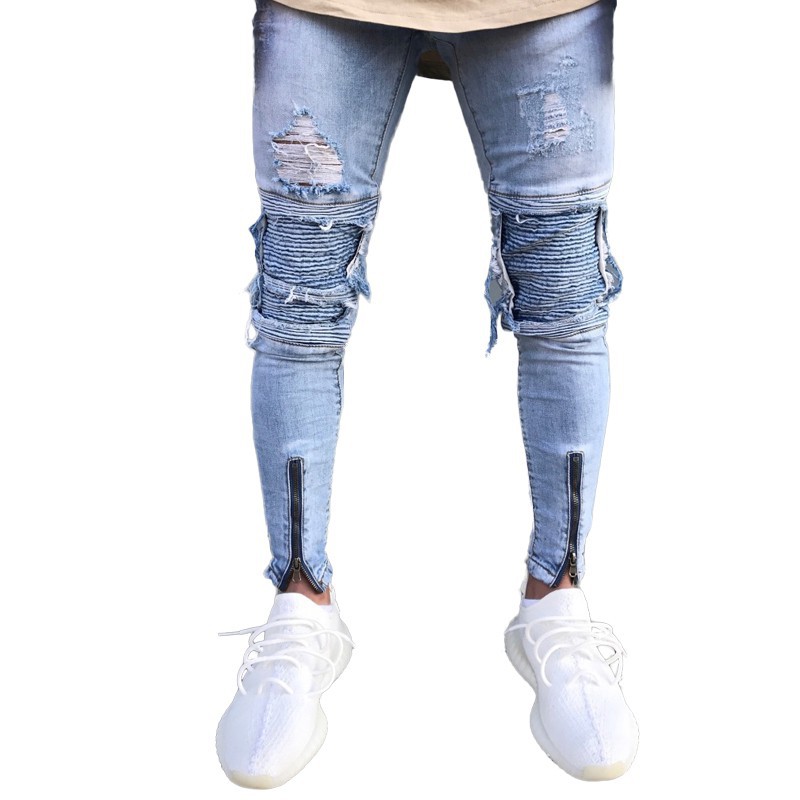 skinny fit ripped jeans mens