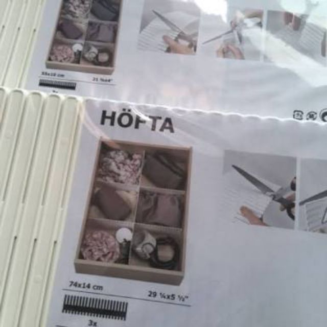Ikea Cabinet Organizer Drawer Divider Ikea Hofta 3 Pcs