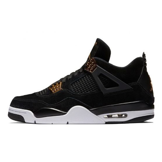 black and gold jordan 4 mens