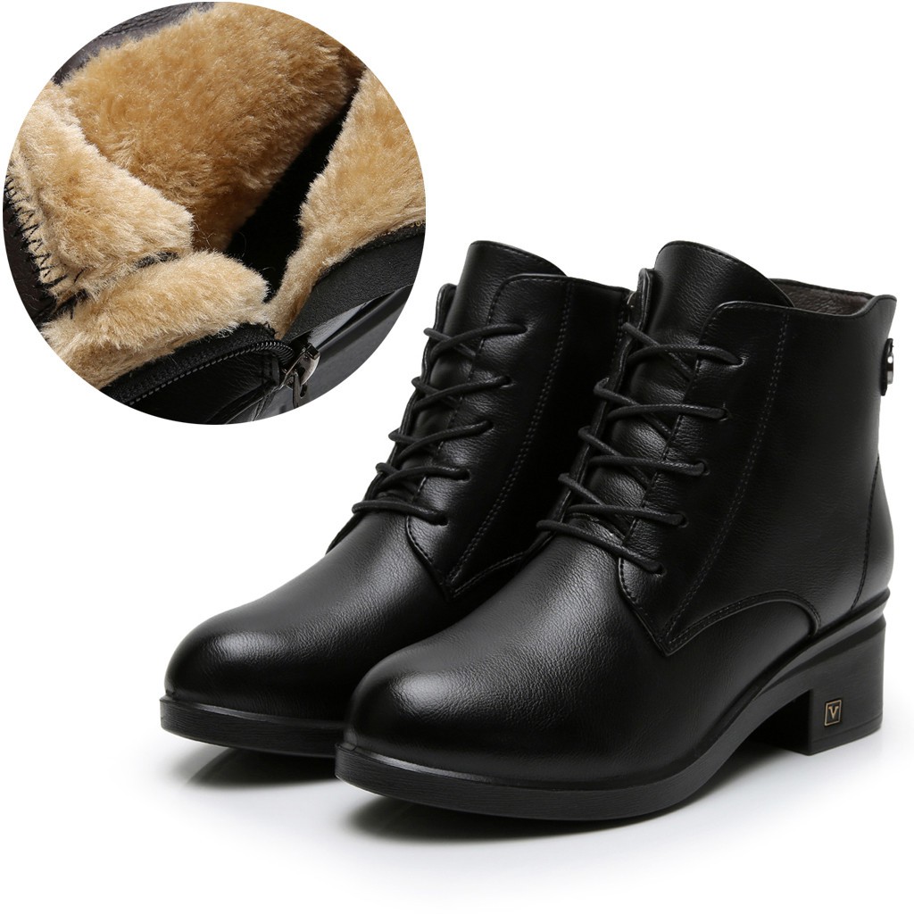 womens leather winter boots