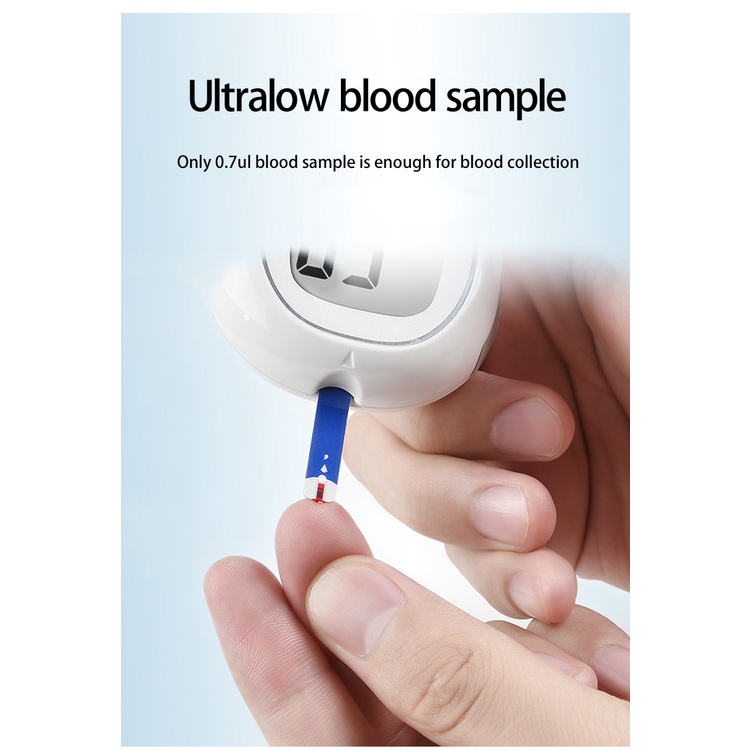 Blood Sugar Test Strips 25/50 Test Strips Lancing Device for Glucometer Blood Sugar Monitoring Set