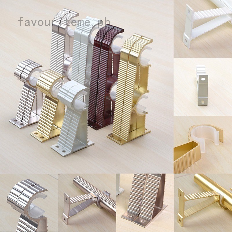 Favouriteme Curtain Pole Bracket Rod Holder Heavy Duty Curtain
