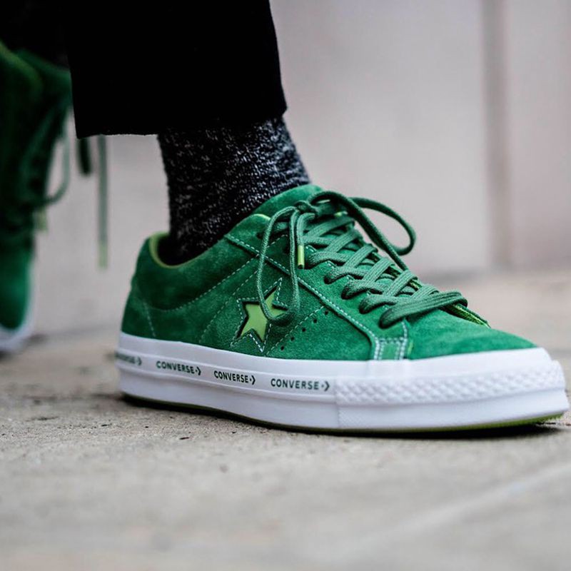 green one star converse