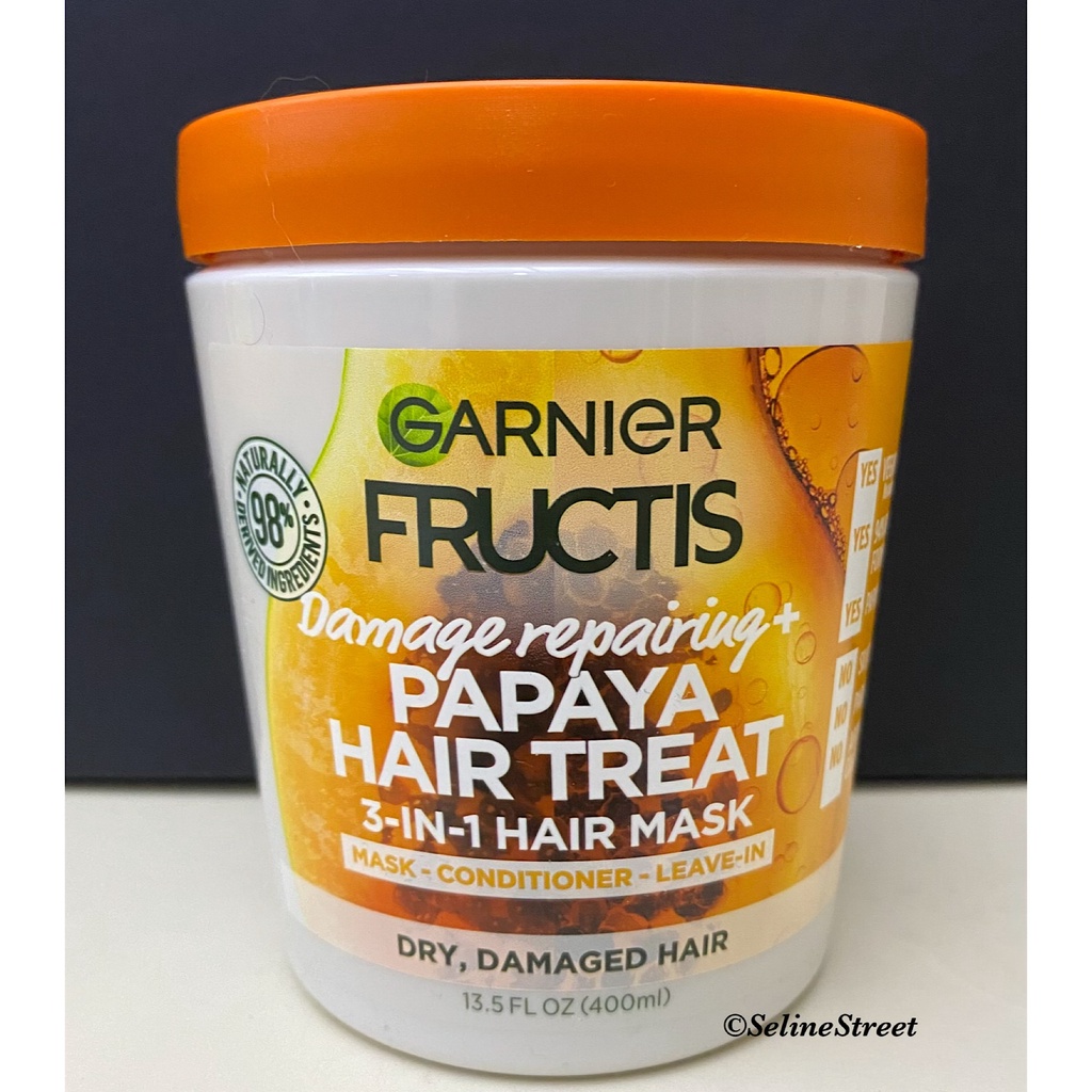 Garnier Fructis Damage Repairing Treat 3In1 Hair Mask + Papaya