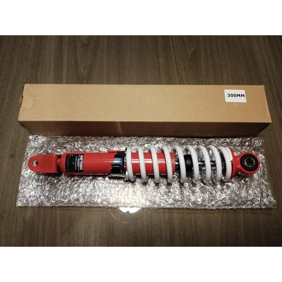 Sale 300mm Red Daytona Rear Shock Honda Dio 3 Jog Universal Taiwan Shopee Philippines